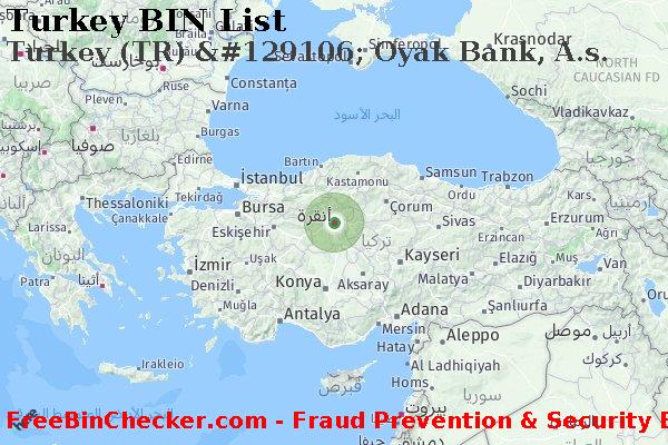Turkey Turkey+%28TR%29+%26%23129106%3B+Oyak+Bank%2C+A.s. قائمة BIN