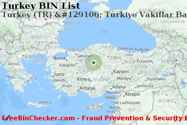 Turkey Turkey+%28TR%29+%26%23129106%3B+Turkiye+Vakiflar+Bankasi+T.a.o. BIN列表