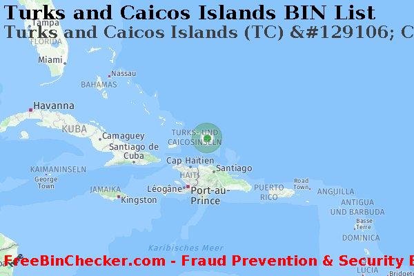 Turks and Caicos Islands Turks+and+Caicos+Islands+%28TC%29+%26%23129106%3B+Cibc+Bahamas%2C+Ltd. BIN-Liste