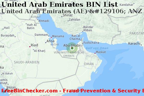 United Arab Emirates United+Arab+Emirates+%28AE%29+%26%23129106%3B+ANZ+BANK%2C+LTD. BIN-Liste