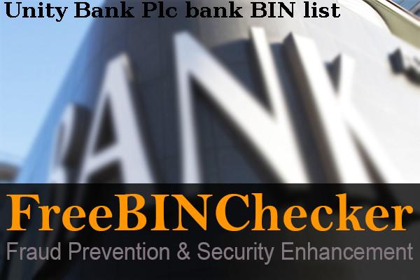 Unity Bank Plc Lista BIN