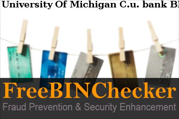 University Of Michigan C.u. BIN-Liste