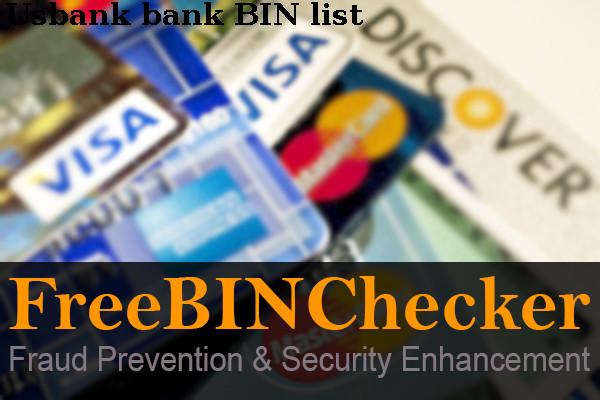 Usbank BIN Lijst