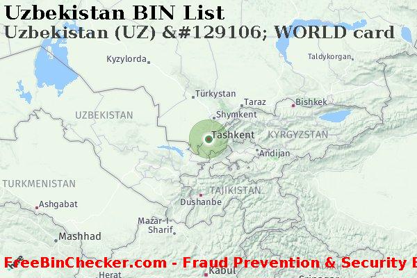 Uzbekistan Uzbekistan+%28UZ%29+%26%23129106%3B+WORLD+card BIN List