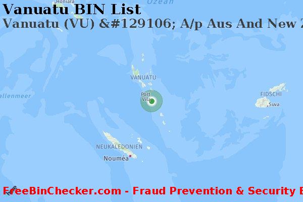 Vanuatu Vanuatu+%28VU%29+%26%23129106%3B+A%2Fp+Aus+And+New+Zealand+Banking+Group%2C+Ltd. BIN-Liste