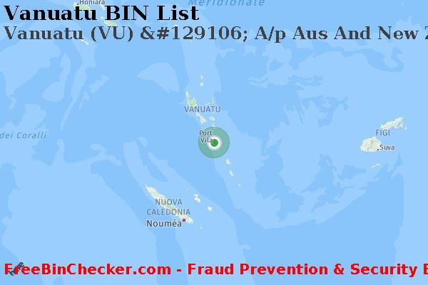 Vanuatu Vanuatu+%28VU%29+%26%23129106%3B+A%2Fp+Aus+And+New+Zealand+Banking+Group%2C+Ltd. Lista BIN