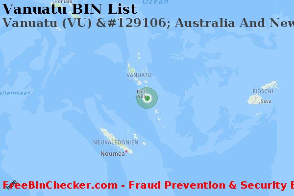 Vanuatu Vanuatu+%28VU%29+%26%23129106%3B+Australia+And+New+Zealand+Banking+Group%2C+Ltd. BIN-Liste