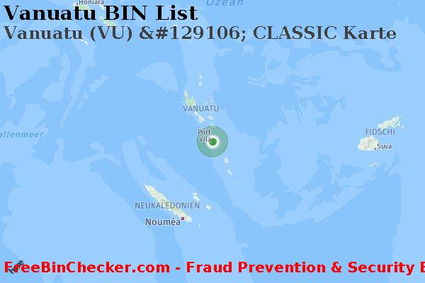 Vanuatu Vanuatu+%28VU%29+%26%23129106%3B+CLASSIC+Karte BIN-Liste