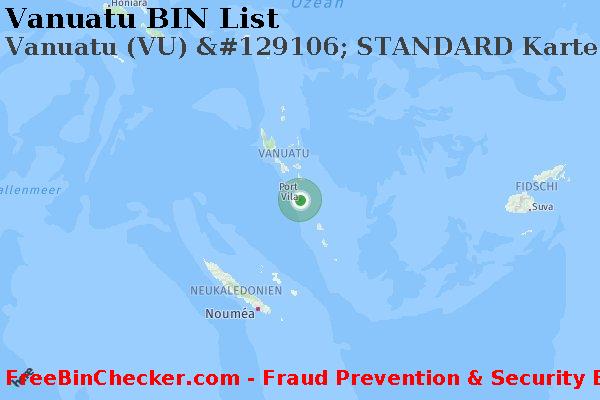 Vanuatu Vanuatu+%28VU%29+%26%23129106%3B+STANDARD+Karte BIN-Liste