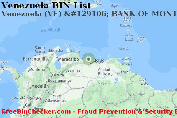 Venezuela Venezuela+%28VE%29+%26%23129106%3B+BANK+OF+MONTREAL قائمة BIN