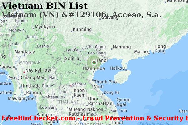 Vietnam Vietnam+%28VN%29+%26%23129106%3B+Acceso%2C+S.a. BIN-Liste