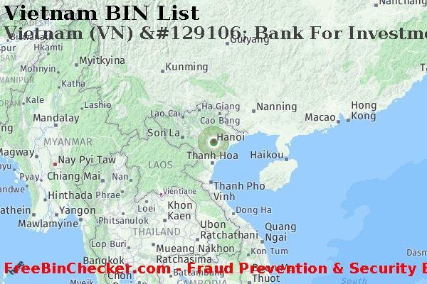 Vietnam Vietnam+%28VN%29+%26%23129106%3B+Bank+For+Investment+And+Development+Of+Vietnam Lista de BIN