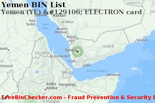 Yemen Yemen+%28YE%29+%26%23129106%3B+ELECTRON+card BIN Lijst