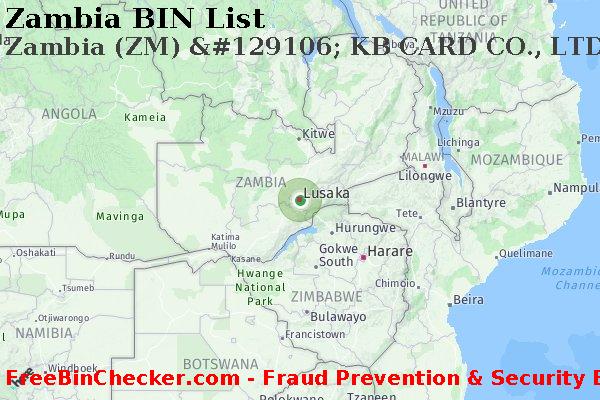 Zambia Zambia+%28ZM%29+%26%23129106%3B+KB+CARD+CO.%2C+LTD. BIN List