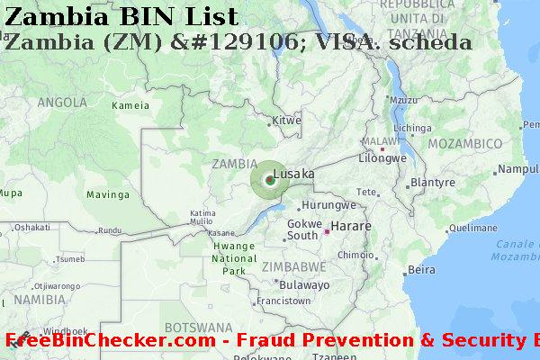 Zambia Zambia+%28ZM%29+%26%23129106%3B+VISA.+scheda Lista BIN