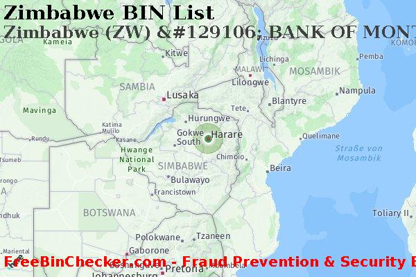 Zimbabwe Zimbabwe+%28ZW%29+%26%23129106%3B+BANK+OF+MONTREAL BIN-Liste