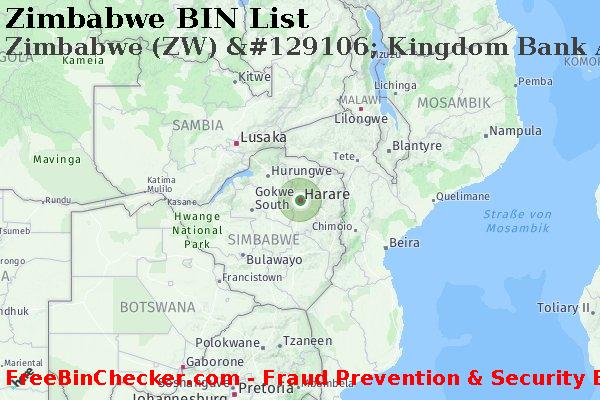 Zimbabwe Zimbabwe+%28ZW%29+%26%23129106%3B+Kingdom+Bank+Africa%2C+Ltd. BIN-Liste